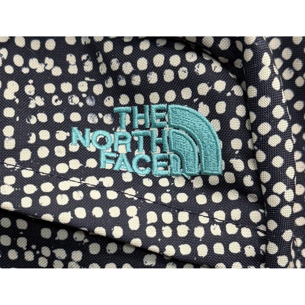The North Face Wise Guy Backpack Blue White Polka Dot Print Laptop School Hiking - Picture 2 of 11